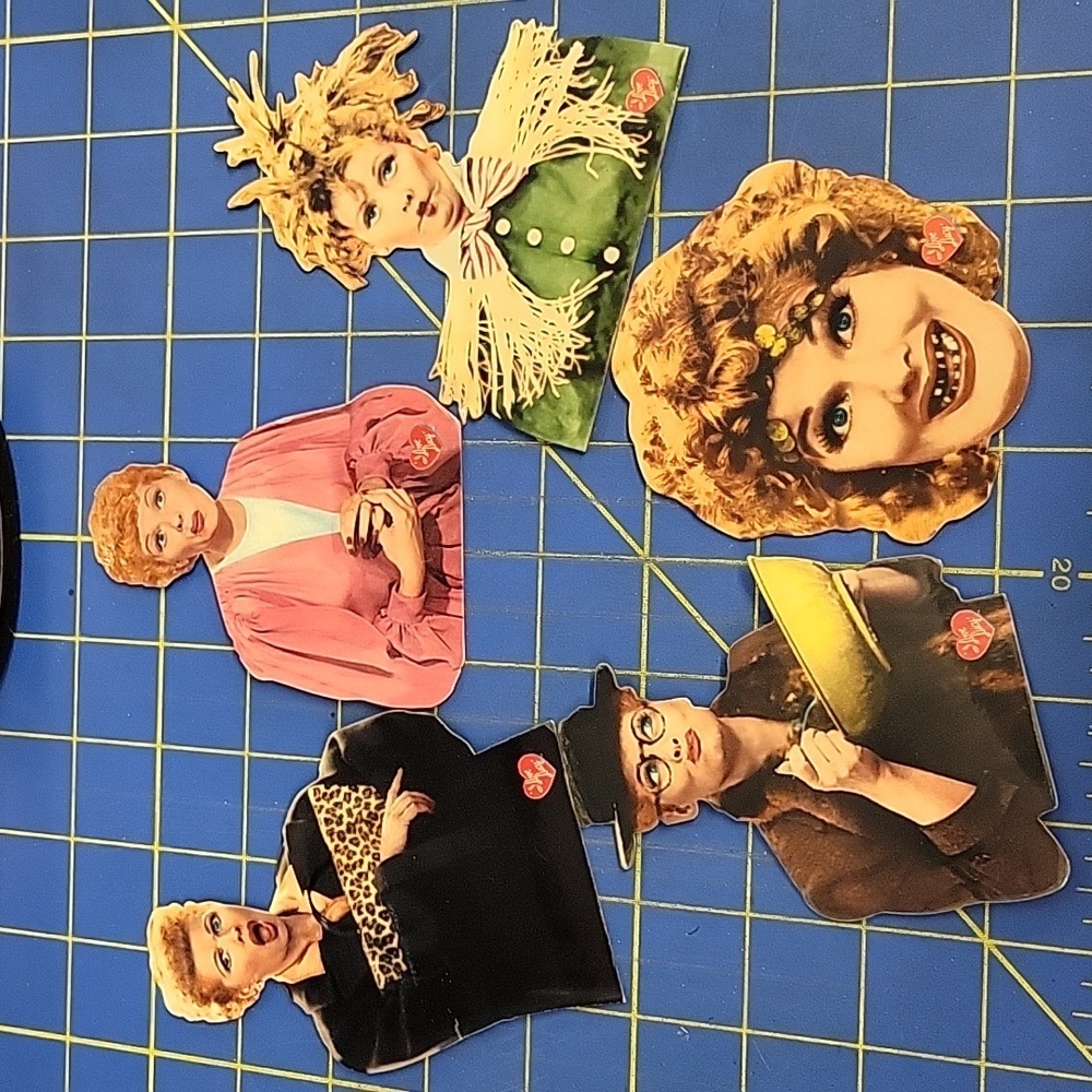 I Love Lucy Magnets Set of 5 Lucy Ricardo Many Faces Character